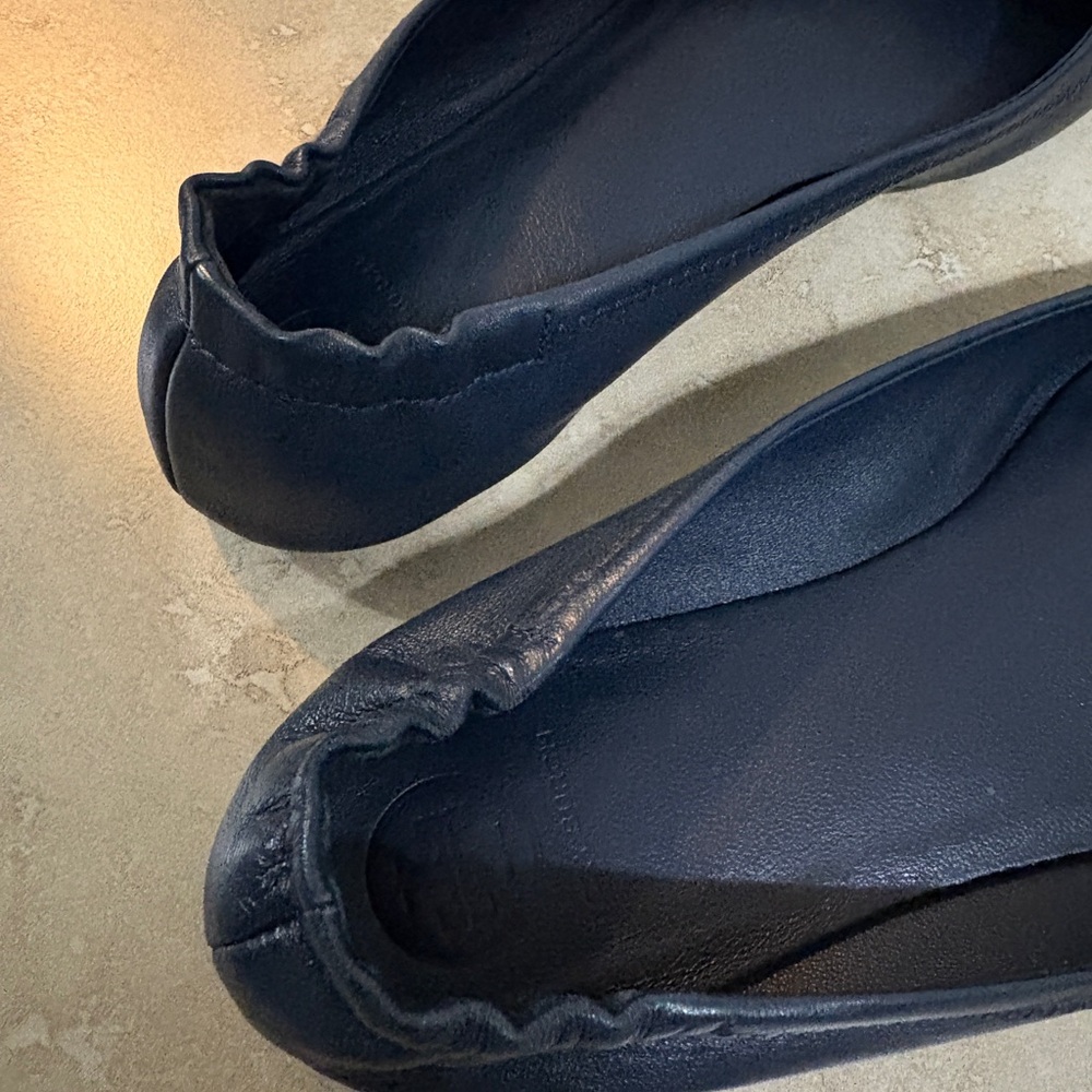 Navy Tory Burch Ballet Flats - Picture 3 of 3